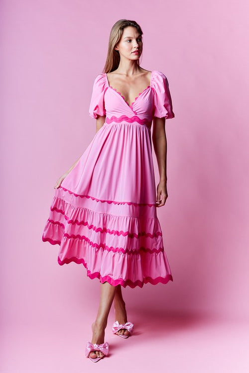 Lily Midi Pink Dress